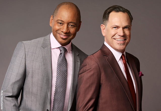Branford Marsalis and Kurt Elling; photo by Palma Kolansky