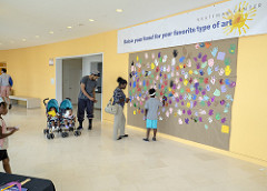 Visitors participate in fun activities in Brandmeyer Great Hall at Future Stages Festival 2017.